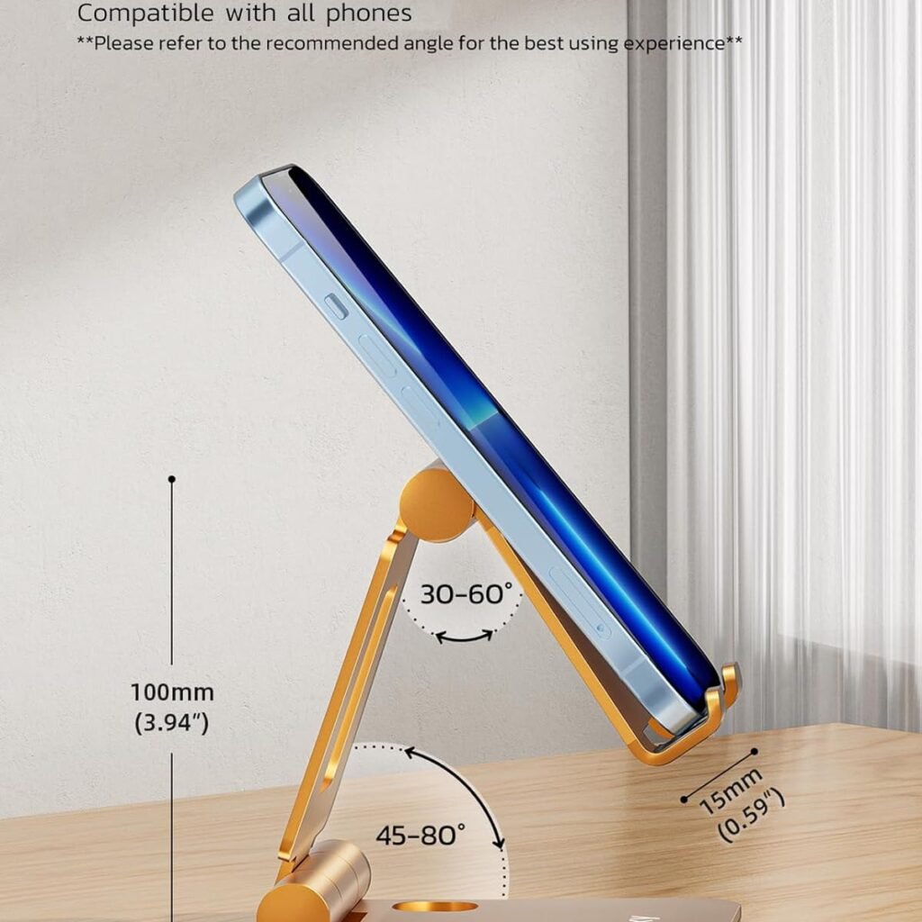 Nulaxy Cell Phone Stand for Desk, Fully Foldable Adjustable Desktop Phone Holder Cradle Dock Compatible with Phone15 14 13 12 Pro Xs Xr X 8 iPad Mini Nintendo Switch Tablets (7-10) All Phones - Grey Nulaxy Cell Phone Stand for Desk, Fully Foldable Adjustable Desktop Phone Holder Cradle Dock Compatible with Phone15 14 13 12 Pro Xs Xr X 8 iPad Mini Nintendo Switch Tablets (7-10) All Phones - Grey