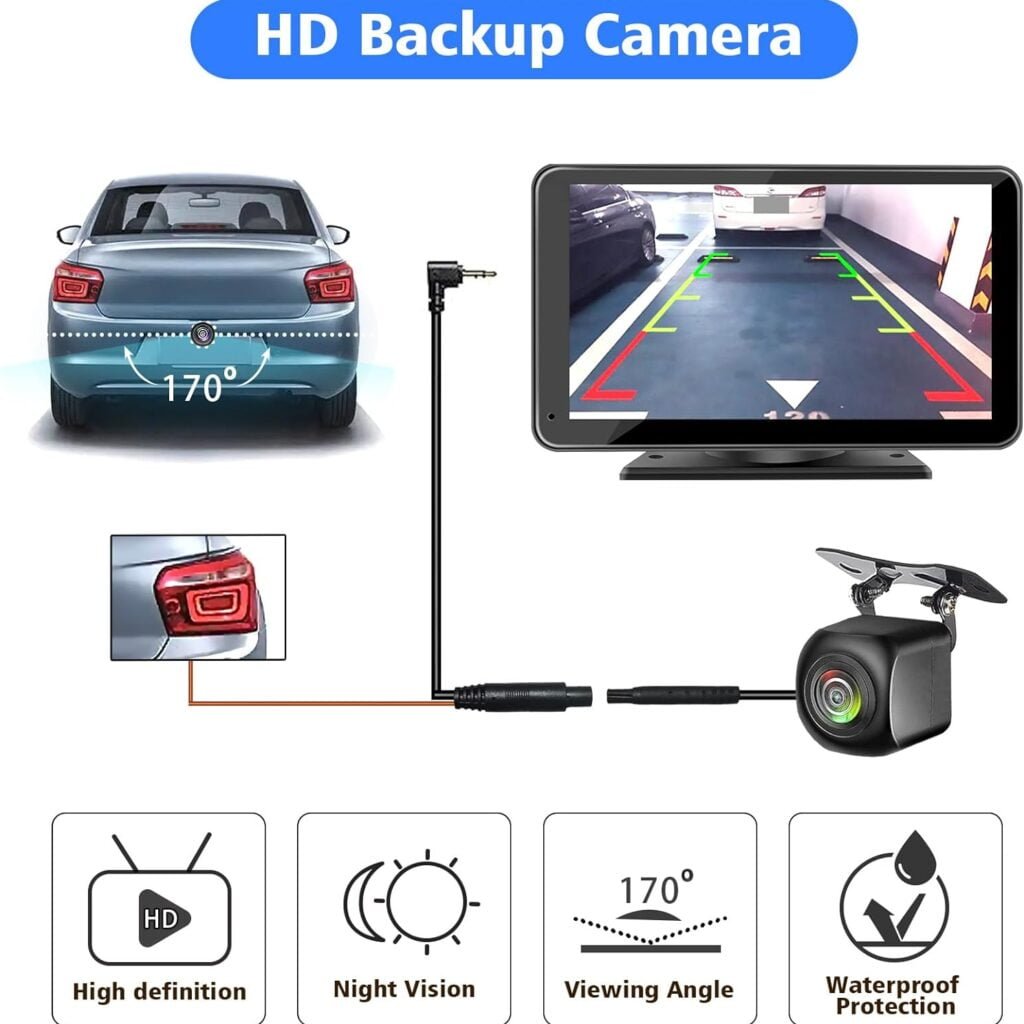 PASLDA Portable Newest Wireless Apple CarPlay and Android Auto Screen for Car, 7 HD Touch Screen Car Stereo with Mirror Link, Bluetooth 5.2, Backup Camera, AUX,FM Transmitter for All Vehicles PASLDA Portable Newest Wireless Apple CarPlay and Android Auto Screen for Car, 7 HD Touch Screen Car Stereo with Mirror Link, Bluetooth 5.2, Backup Camera, AUX,FM Transmitter for All Vehicles
